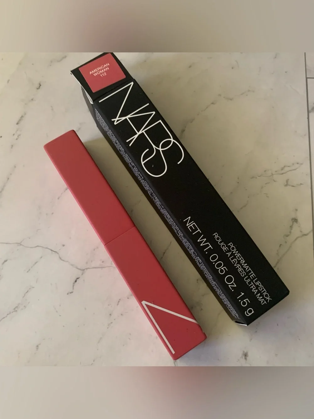 NARS COSMETICS Powermatte Lipstick -112 American Woman 0.05 Oz FULL SIZE